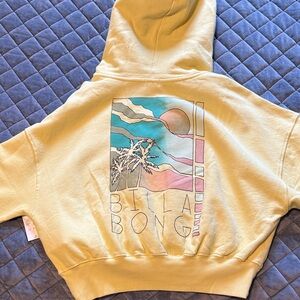NWT Billabong Yellow Graphic Hoodie